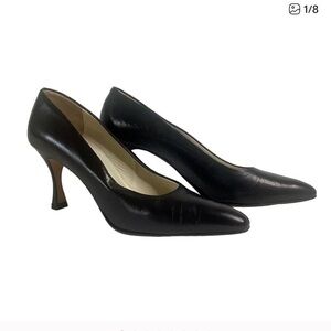 Elegant Black Heels Narrow Width 71/2
